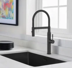 Alveus Mirage - Keukenraan Met Flexibele Uitloop En Vuistdouche, Mat Zwart 1150893 -SANITINO WINKEL 5241fcb7f368a5b4df7aab9c