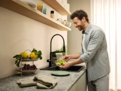 Hansgrohe Talis Select M54 PowderSpray - Keukenkraan Met Flexibele Arm En Vuistdouche, EcoSmart, Geborsteld Zwart Chroom 72861340 10 Hansgrohe Talis Select M54 PowderSpray - Keukenkraan Met Flexibele Arm En Vuistdouche, EcoSmart, Geborsteld Zwart Chroom 72861340 -SANITINO WINKEL 525bd024c7fa3480c15d156e