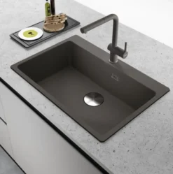 Franke Active New - Keukenkraan FN 6110.088, Met Uittrekbare Sproeier, Grijze Leisteen 115.0721.464 -SANITINO WINKEL 52af831ab4609b5715974b30