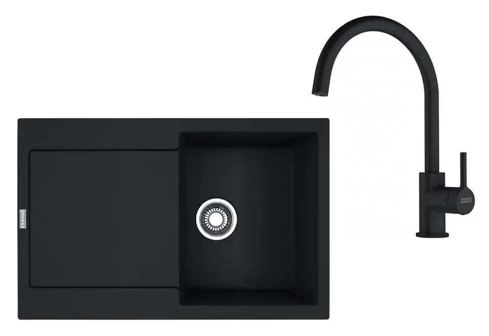 Franke Sets - Keukenset G276MČ, Fragraniet Spoelbak MRG 611 En Keukenkraan FC 6018.901, Mat Zwart 114.0700.794 3 Franke Sets - Keukenset G276MČ, Fragraniet Spoelbak MRG 611 En Keukenkraan FC 6018.901, Mat Zwart 114.0700.794