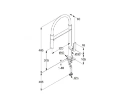 Kludi Qord - Keukenkraan Met Flexibele Uitloop, Chroom 568590575 -SANITINO WINKEL 58d3cde586941780a4cf4e4a 1