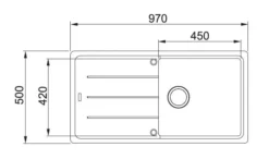 Franke Basis - Fragraniet Spoelbak BFG 611, 97x50 Cm, Mat Zwart 114.0661.511 6 Franke Basis - Fragraniet Spoelbak BFG 611, 97x50 Cm, Mat Zwart 114.0661.511 -SANITINO WINKEL 594636be78620a995518499a