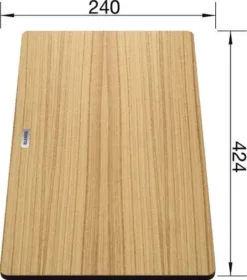 Blanco Accessoires - Snijplank Voor Spoelbak, Essenhout 230700 -SANITINO WINKEL 5a8e572c6983b2d6accd1650