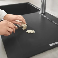 Grohe Spoelbakken - Composiet Spoelbak K500 Met Automatische Waste, 86x50 Cm, Grafiet Zwart 31644AP0 -SANITINO WINKEL 5aa2952416cd66f61bcedc1c