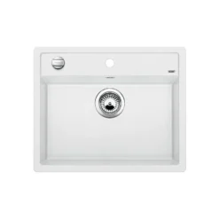 Blanco Dalago 6 - Silgranit Spoelbak, 62x51 Cm, Draaiknopbediening, Wit 514199