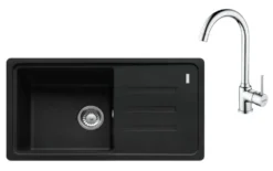 Franke Sets - Keukenset G267MČ, Fragraniet Spoelbak BSG 611-78/39 En Keukenkraan FP 9000.031, Mat Zwart/chroom 114.0700.754