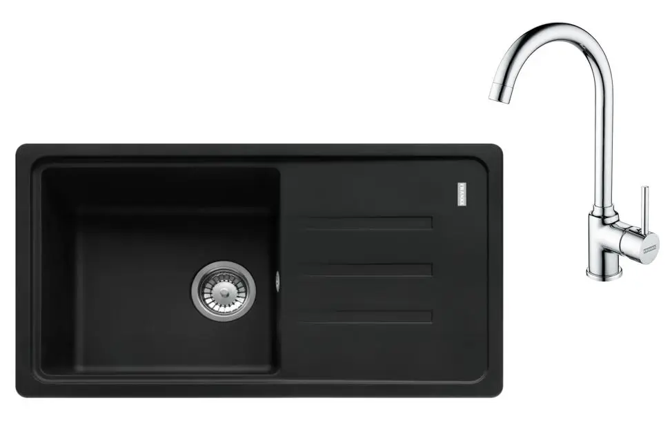 Franke Sets - Keukenset G267MČ, Fragraniet Spoelbak BSG 611-78/39 En Keukenkraan FP 9000.031, Mat Zwart/chroom 114.0700.754 3 Franke Sets - Keukenset G267MČ, Fragraniet Spoelbak BSG 611-78/39 En Keukenkraan FP 9000.031, Mat Zwart/chroom 114.0700.754