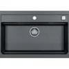 Alveus Atrox - Granieten Spoelbak, 79x50 Cm, Met Afvoerbediening, Carbon 1140447