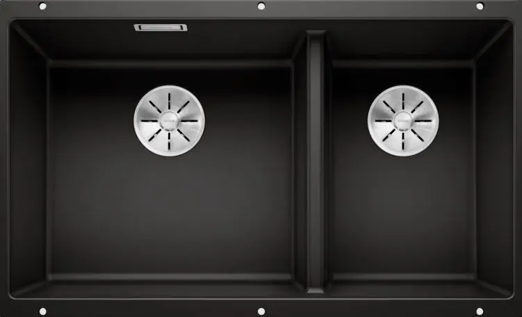 Blanco Subline 430/270 - Silgranit Spoelbak, 76x46 Cm, Zwart 525991 3 Blanco Subline 430/270 - Silgranit Spoelbak, 76x46 Cm, Zwart 525991