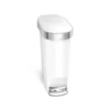 Simplehuman Afvalemmers - Slim Afvalbak 40 L, Wit CW1392 1 Simplehuman Afvalemmers - Slim Afvalbak 40 L, Wit CW1392 -SANITINO WINKEL 680708fcd034dd11ab047c48