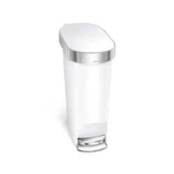 Simplehuman Afvalemmers - Slim Afvalbak 40 L, Wit CW1392
