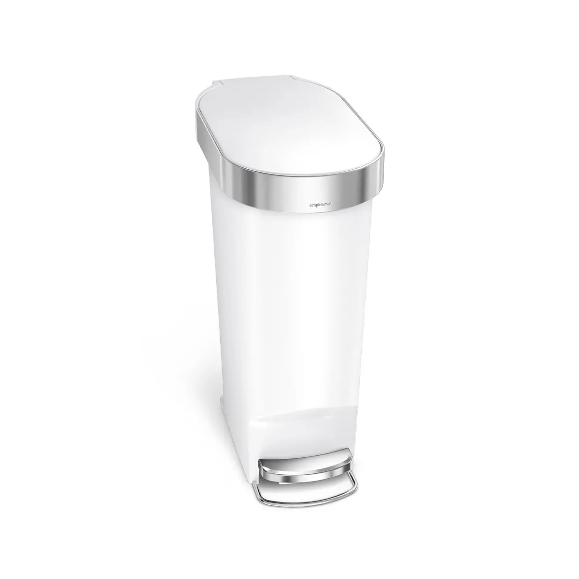 Simplehuman Afvalemmers - Slim Afvalbak 40 L, Wit CW1392 3 Simplehuman Afvalemmers - Slim Afvalbak 40 L, Wit CW1392