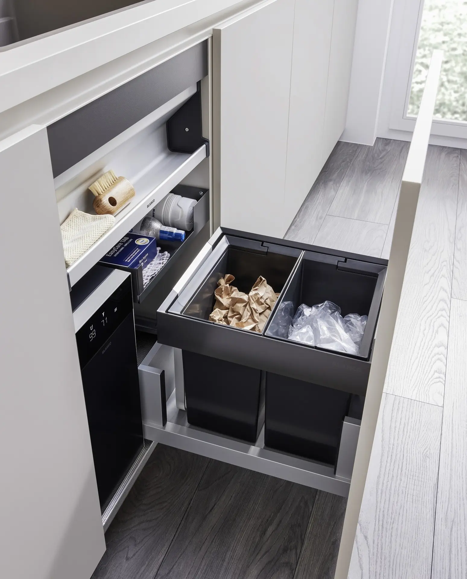 Blanco Select - Inbouw Afvalbak, Verdeeld, Inhoud 26 L 527854 7 Blanco Select - Inbouw Afvalbak, Verdeeld, Inhoud 26 L 527854 - Afbeelding 5