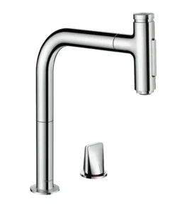 Hansgrohe M71 - 2- Gats Keukenkraan M7120-H200 Met Uittrekbare Handdouche, SBOX, Chroom 73818000