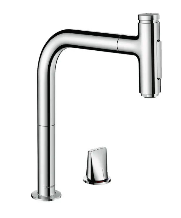 Hansgrohe M71 - 2- Gats Keukenkraan M7120-H200 Met Uittrekbare Handdouche, SBOX, Chroom 73818000 3 Hansgrohe M71 - 2- Gats Keukenkraan M7120-H200 Met Uittrekbare Handdouche, SBOX, Chroom 73818000