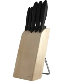 FISKARS Keukenapparatuur - Messenblok, 5 Stuks, Hout 1023782