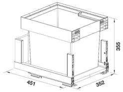 Blanco Select - Inbouw Afvalbak, Verdeeld, Inhoud 26 L 527854 11 Blanco Select - Inbouw Afvalbak, Verdeeld, Inhoud 26 L 527854 -SANITINO WINKEL 6d053a65cc4579ef8f2b976a