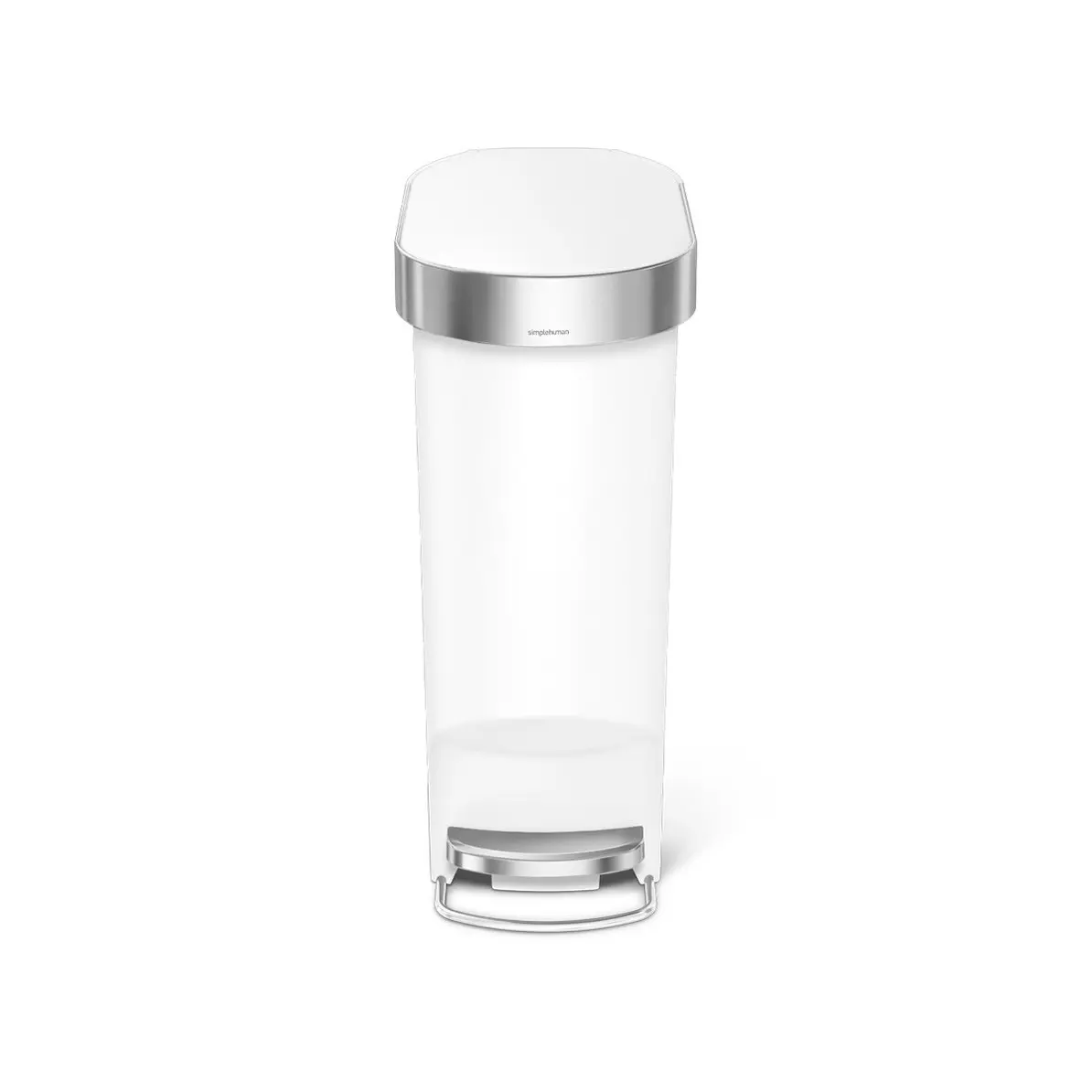 Simplehuman Afvalemmers - Slim Afvalbak 40 L, Wit CW1392 5 Simplehuman Afvalemmers - Slim Afvalbak 40 L, Wit CW1392 - Afbeelding 3