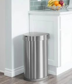 Simplehuman Afvalemmers - Afvalbak Met Sensor, 45 L, Gebrosteld Rvs ST2009 -SANITINO WINKEL 734794a4d1080ef87bb749f7