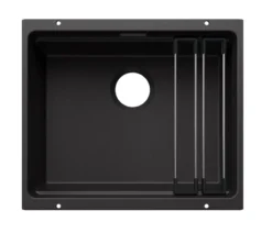 Blanco Etagon 500 - Silgranieten Spoelbak, 53x46 Cm, Met Accessoires, Antraciet 527757