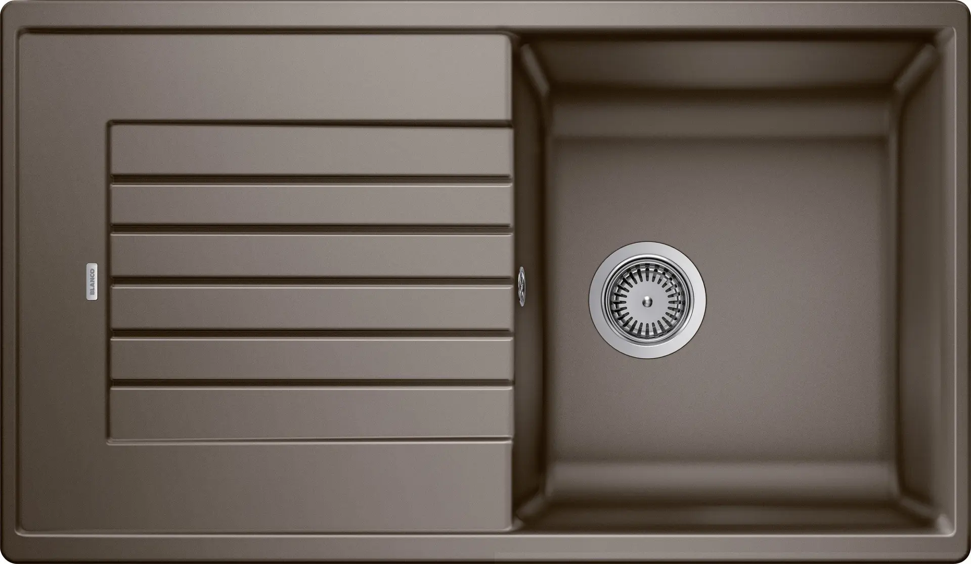 Blanco Zia 5 - Silgranite Spoelbak, 86x50 Cm, Met Afvoerbediening, Koffie 520510 3 Blanco Zia 5 - Silgranite Spoelbak, 86x50 Cm, Met Afvoerbediening, Koffie 520510