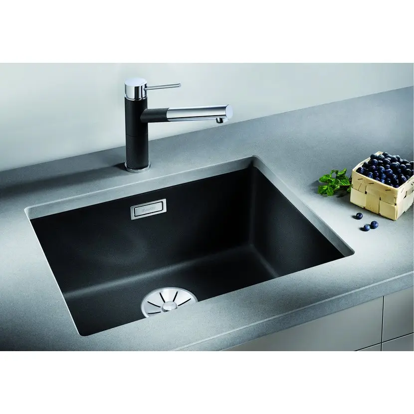 Blanco Subline 500 - Silgranit Spoelbak, 53x46 Cm, InFino, Antraciet 523432 5 Blanco Subline 500 - Silgranit Spoelbak, 53x46 Cm, InFino, Antraciet 523432 - Afbeelding 3