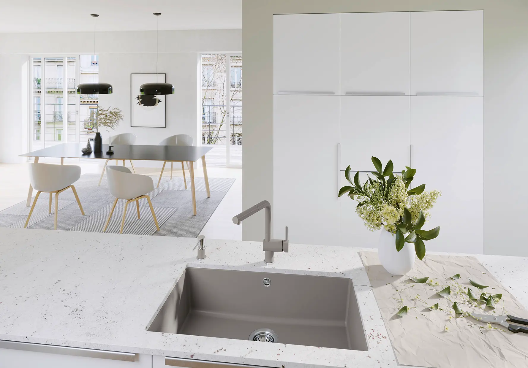 Blanco Rotan 700 - Silgranit Spoelbak, 73x46 Cm, Wit 521346 5 Blanco Rotan 700 - Silgranit Spoelbak, 73x46 Cm, Wit 521346 - Afbeelding 3