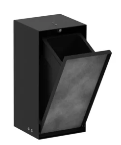 Hansgrohe XtraStoris Rock - Ingebouwde Prullenmand 2,5 L, Mat Zwart 56063670