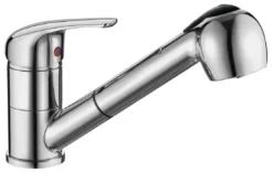 Aqualine 40 - Keukenkraan Met Uittrekbare Vuistdouche, Chroom 52137