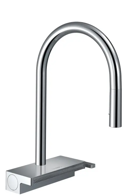 Hansgrohe M81 - Aquno Select Keukenkraan Met Uittrekbare Vuistdouche En Platte Douchestraal, SBox, Chroom 73831000 3 Hansgrohe M81 - Aquno Select Keukenkraan Met Uittrekbare Vuistdouche En Platte Douchestraal, SBox, Chroom 73831000