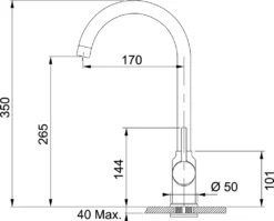 Franke Sets - Keukenset T30, OID 611-78 Tectonite Spoelbak, Zwart + FP 9900 Keukenkraan, Onyx NEW 114.0366.039 -SANITINO WINKEL 7fd51063c171592bf4a5013b