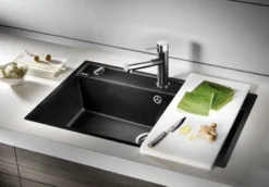 Blanco Dalago 8 - Silgranit Spoelbak, 82x51 Cm, Met Draaiknopbediening, Antraciet 516629 -SANITINO WINKEL 8020d3115d3ed1f1a514b1f5