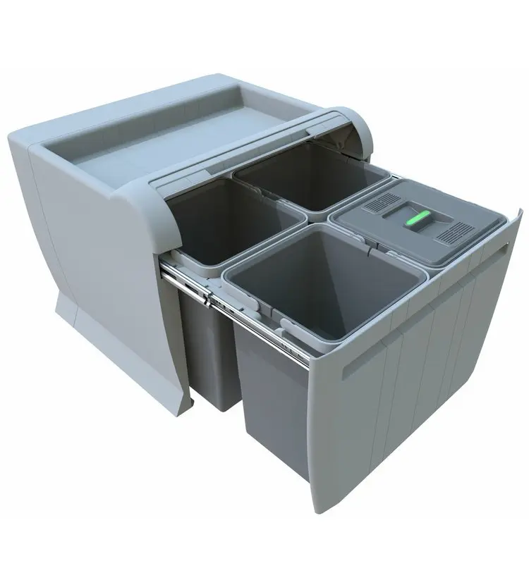 Elletipi City - Inbouw Afvalemmer, Met Gesplitst, 48 L PTA 5045A 3 Elletipi City - Inbouw Afvalemmer, Met Gesplitst, 48 L PTA 5045A