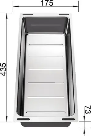 Blanco Accessoires - Subline Inzetbakje, Rvs 227689 4 Blanco Accessoires - Subline Inzetbakje, Rvs 227689 - Afbeelding 2