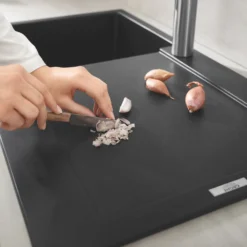 Grohe Spoelbakken - Composiet Spoelbak K500 Met Automatische Waste, 86x50 Cm, Grafiet Zwart 31644AP0 -SANITINO WINKEL 847bb5733284609576f623f1