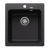 Blanco Naya 45 - Silgranit Spoelbak, 51x47 Cm, Zwart 526572