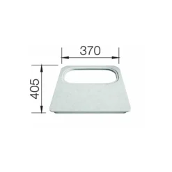 Blanco Dana - Spoelbaksnijplank, 41x37 Cm, Kunststof 218796 -SANITINO WINKEL 8815074caa71717ab15ade70