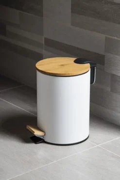 Aqualine Snow - Afvalbak, 3 L, Soft Close, Wit BI006 10 Aqualine Snow - Afvalbak, 3 L, Soft Close, Wit BI006 -SANITINO WINKEL 8891f7cc383e957ec0c42d42 1