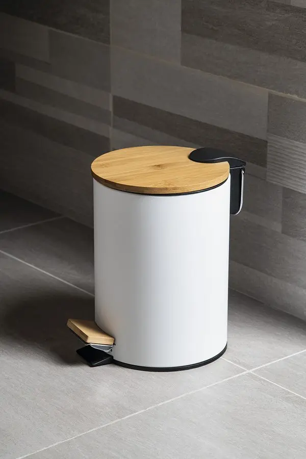 Aqualine Snow - Afvalbak, 3 L, Soft Close, Wit BI006 6 Aqualine Snow - Afvalbak, 3 L, Soft Close, Wit BI006 - Afbeelding 4