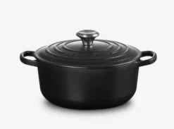Le Creuset Signature - Ronde Ovenschaal Met Deksel, Inhoud 2,4 L, Noir Mat 21177200000430