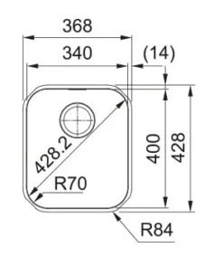 Franke Smart - Spoelbak SRX 110-34, 37x43 Cm, Roestvrij Staal 122.0736.152 -SANITINO WINKEL 8aee903544eb63e430a96dd1
