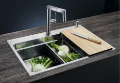 Blanco Etagon 700 - Spoelbak, 74x50 Cm, Met Draaiknopbediening En Verschuifbare Rails, Rvs 524274 -SANITINO WINKEL 8d90d02e0bcdc81a79f51bba