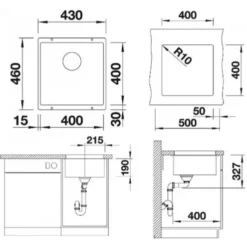 Blanco Subline 400 - Silgranit Spoelbak, 43x46 Cm, Wit 523426 7 Blanco Subline 400 - Silgranit Spoelbak, 43x46 Cm, Wit 523426 -SANITINO WINKEL 8db9cb15b68b98fd36f50ec1