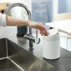 Simplehuman Afvalemmers - Mini Afvalbakje Op Tafel 1,5 L, Wit CW2079 -SANITINO WINKEL 8dc79b50e806ad87a52e0089