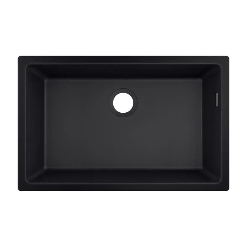 Hansgrohe Spoelbakken - Onderbouwspoelbak Graniet S510-U660, Zwart Grafiet 43432170 3 Hansgrohe Spoelbakken - Onderbouwspoelbak Graniet S510-U660, Zwart Grafiet 43432170