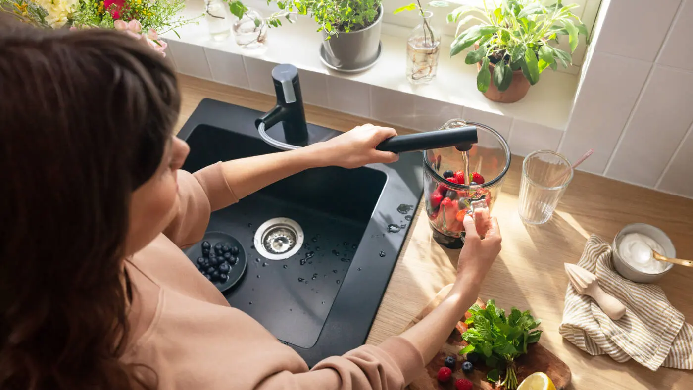 Hansgrohe Zesis M33 - Keukenkraan 150, Met Uittrekbare Sproeikop, SBox Lite, Mat Zwart 74803670 8 Hansgrohe Zesis M33 - Keukenkraan 150, Met Uittrekbare Sproeikop, SBox Lite, Mat Zwart 74803670 - Afbeelding 6
