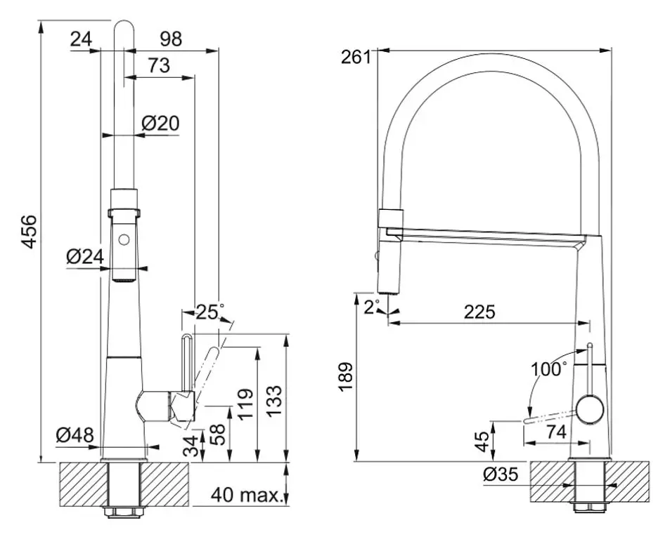 Franke Icon - Keukenkraan FG 0598.901, Met Flexibele Uitloop En Vuistdouche, Mat Zwart 115.0690.598 4 Franke Icon - Keukenkraan FG 0598.901, Met Flexibele Uitloop En Vuistdouche, Mat Zwart 115.0690.598 - Afbeelding 2