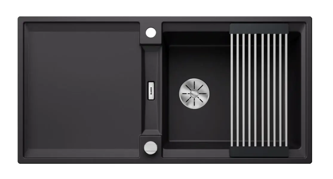 Blanco Adira - Silgranieten Spoelbak, 100x50 Cm, Met Afvoerbediening En Accessoires, InFino, Zwart 527617 5 Blanco Adira - Silgranieten Spoelbak, 100x50 Cm, Met Afvoerbediening En Accessoires, InFino, Zwart 527617 - Afbeelding 3