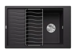 Blanco Elon XL 6 - Silgranit Spoelbak, 78x50 Cm, Zwart 525883