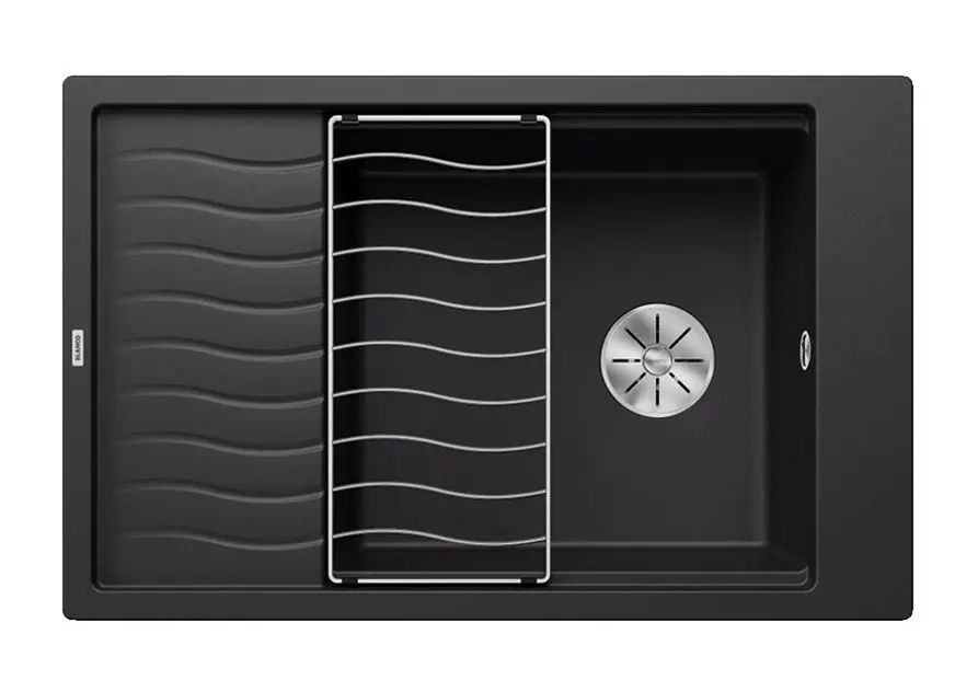 Blanco Elon XL 6 - Silgranit Spoelbak, 78x50 Cm, Zwart 525883 3 Blanco Elon XL 6 - Silgranit Spoelbak, 78x50 Cm, Zwart 525883